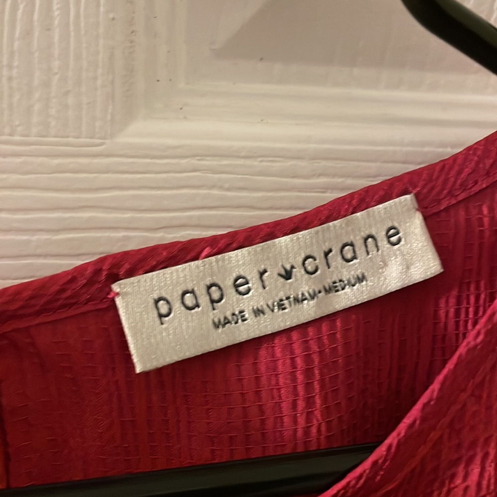 Pink PAPER CRANE 3/4 Sleeve Top - Picture 3 of 3